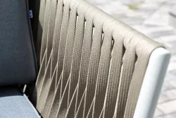 "Касабланка" лаунж-зона плетеная из роупа 4-местная, цвет серый