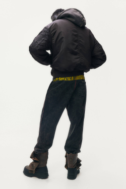 H&M - Glenn Martens Куртка-бомбер с фольгой, темно-коричневый