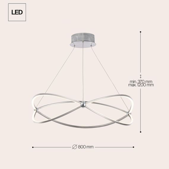 Подвесной светодиодный светильник Maytoni Weave MOD062PL-L56CH3K