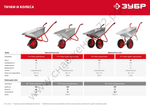 ЗУБР Т-21, 90 л, 180 кг, двухколесная, оцинкованная сталь, стальные опоры и ось, садово-строительная тачка (39952)