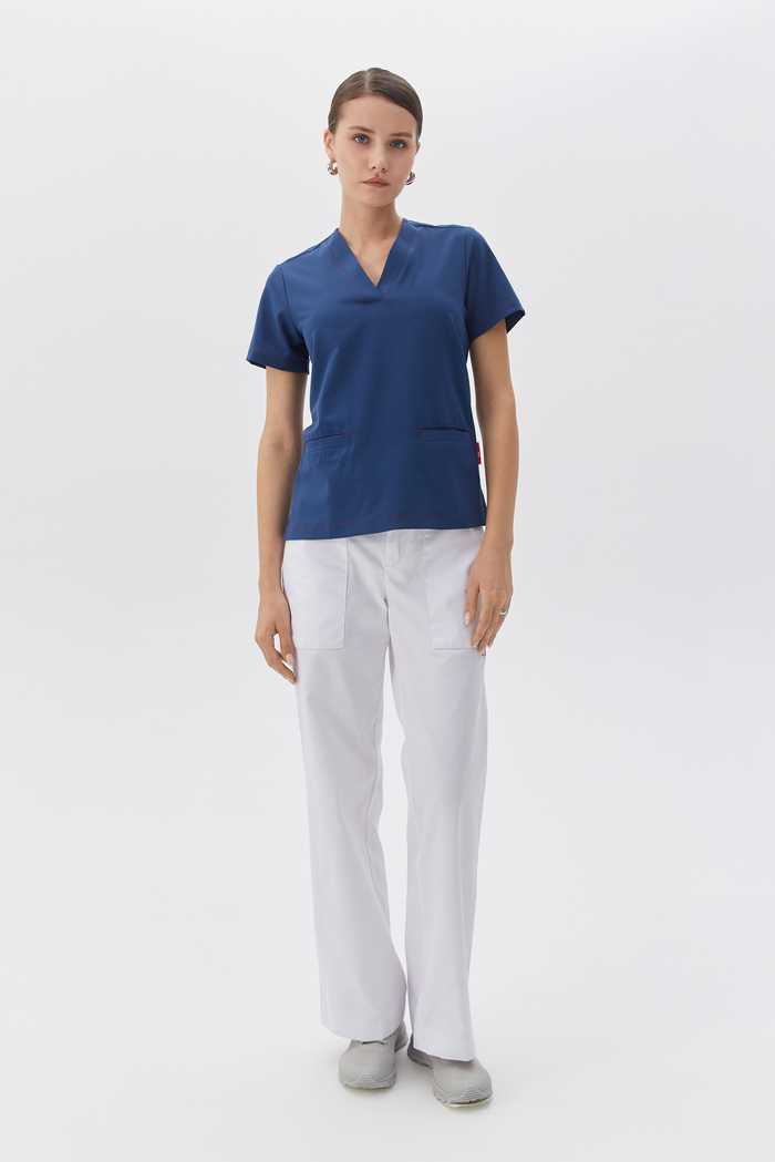 Брюки медицинские женские Лаворо, белый