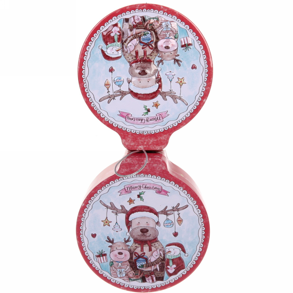 Банка жестяная 200мл 11,2*12,2*4см «Лосик» двухсторонняя