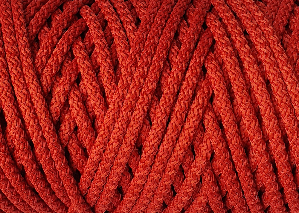 White our polyester cord 5 mm