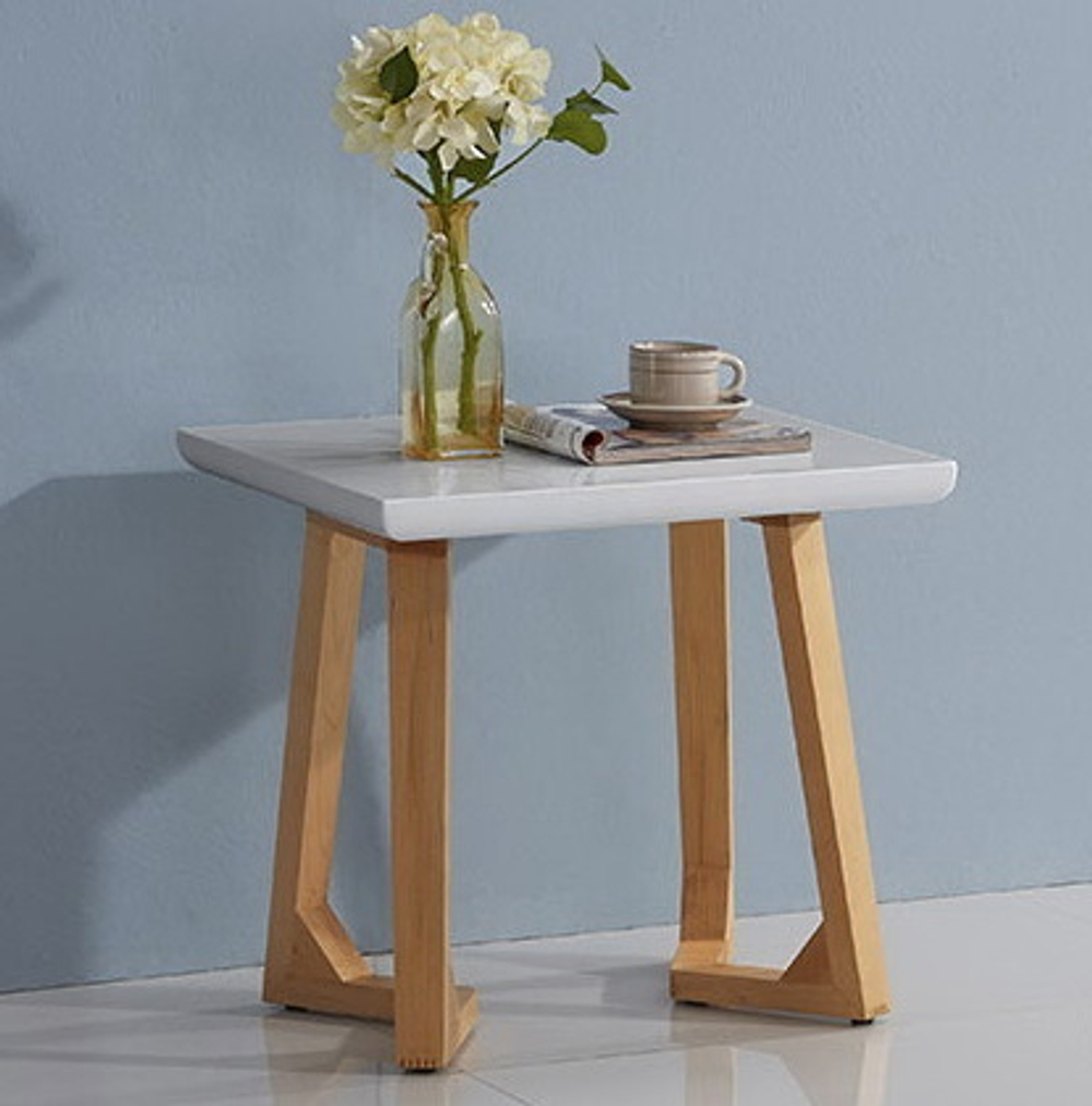 Стол журнальный J1692C Белый/Ясень