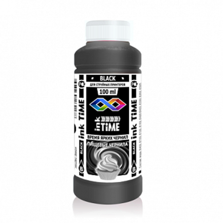 Пищевые чернила InkTime Черный 100мл., 1 шт