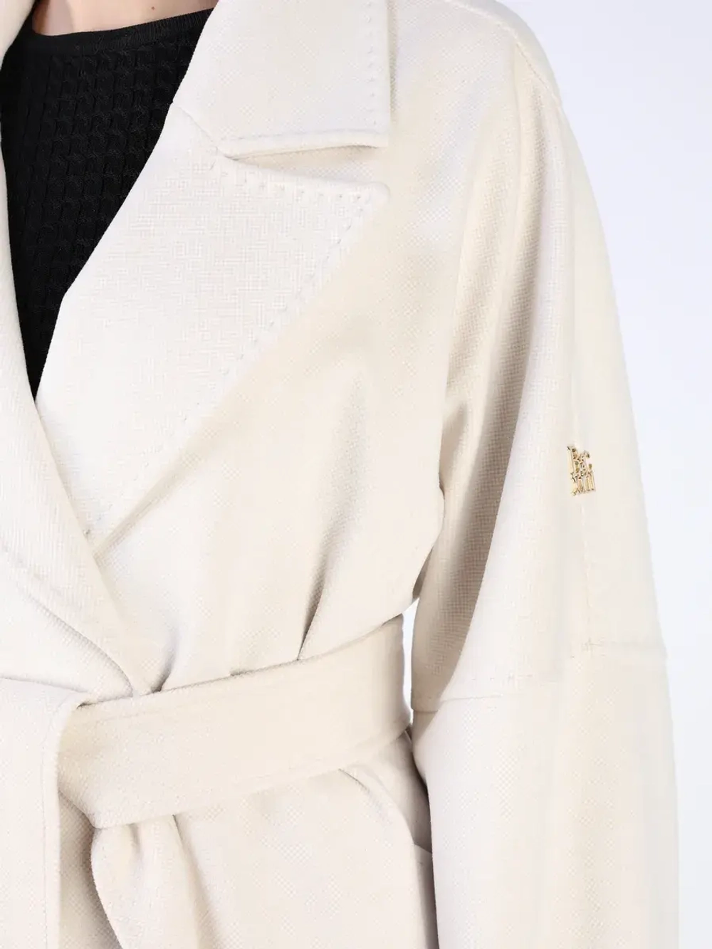 Пальто демисезонное оверсайз с поясом