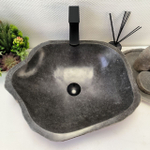 Каменная раковина из речного камня RS-63872 (54*45*15) 0123