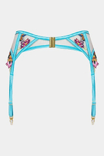 Пояс для чулок голубой