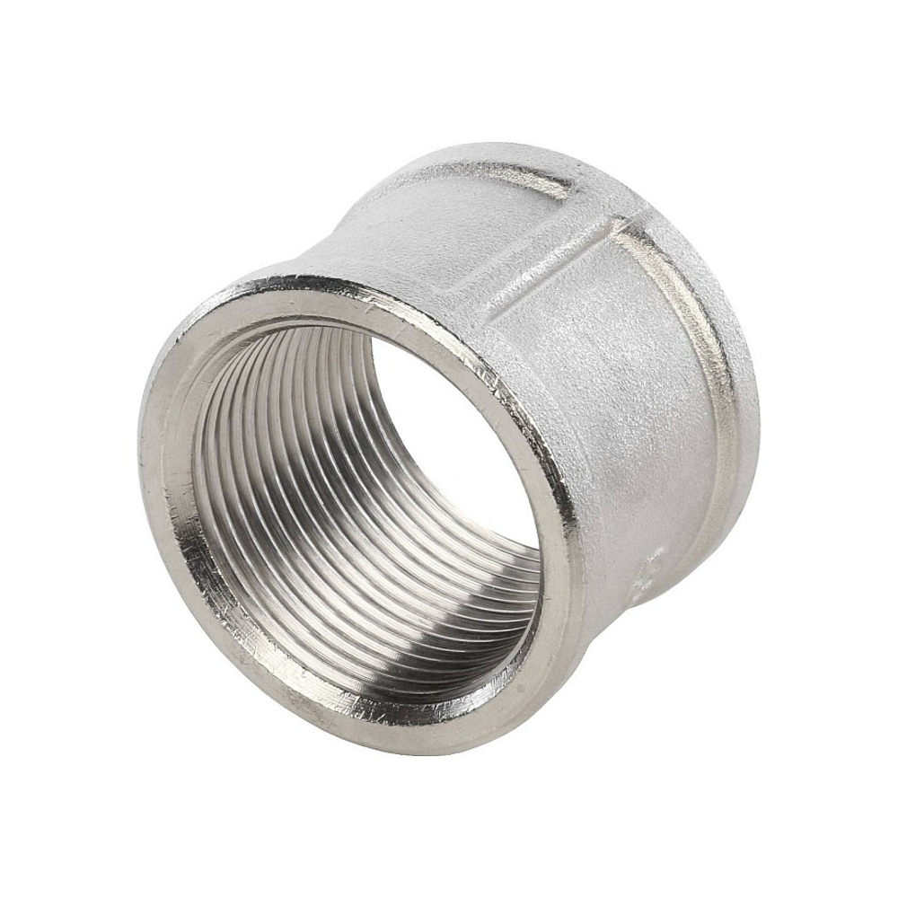 Муфта STOUT SFT 0006 - 1"1/4 (для стальных труб, латунь никелированная)