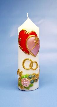 Свеча с сердцем