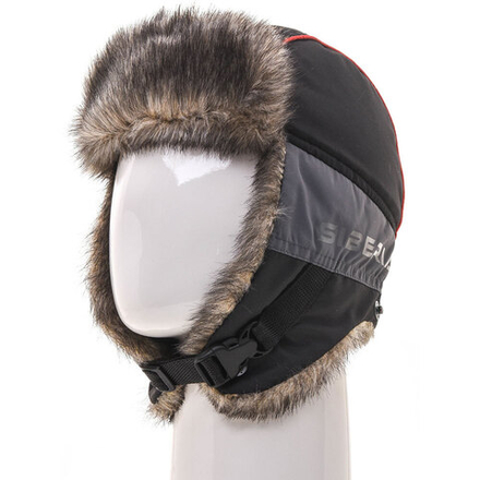 Шапка ушанка зимняя Siberia Huntsman цвет Серый/Черный ткань Breathable