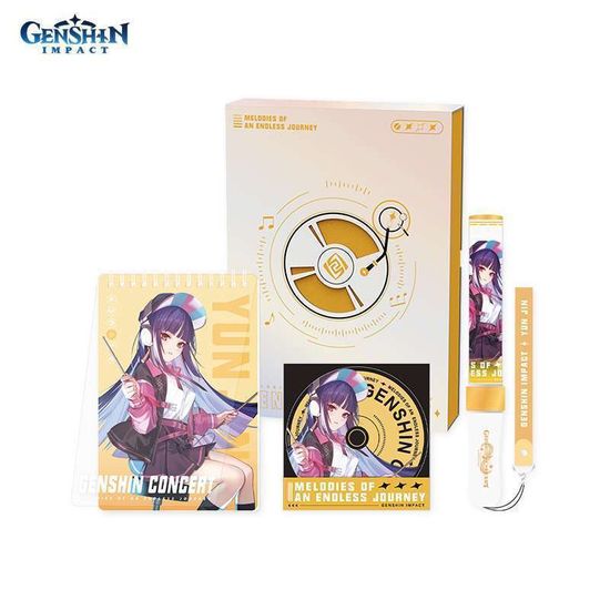 Набор Блокнот, Закладка в виде компакт-диска, Фонарик 2022 Online Concert Yun Jin Юнь 6975628241835