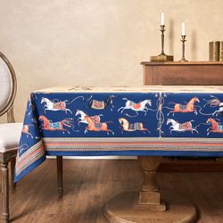 СКАТЕРТЬ "PASSAGE" 140Х300СМ ,БЕЖЕВЫЙ,100% ХЛОПОК С ПРОПИТКОЙ,ТВИЛ