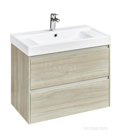 Тумба под раковину Roca Ona 800 светлый дуб 2 ящика A857630512