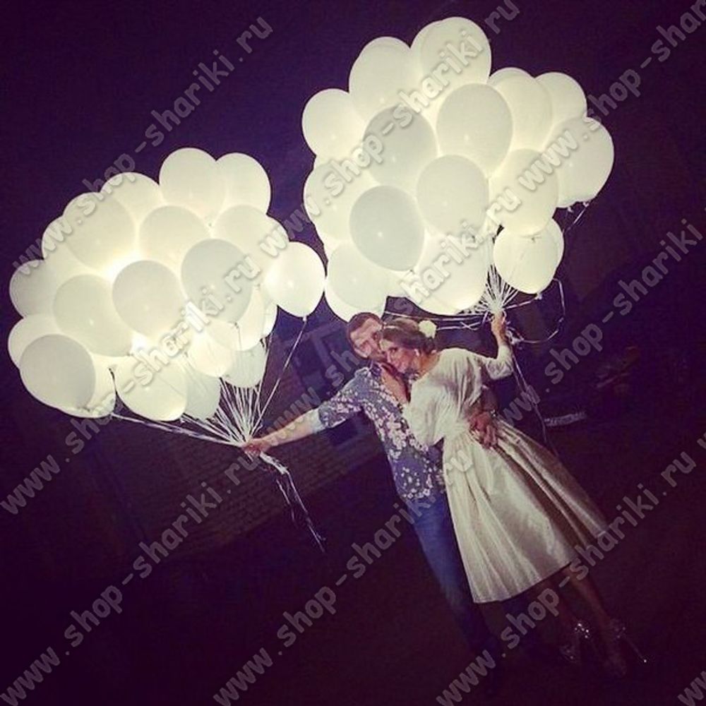 shop-shariki.ru светящиеся шары на свадьбу 100 штук