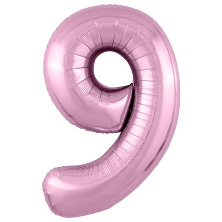 Цифра 40" Agura №9 розовый фламинго #755433