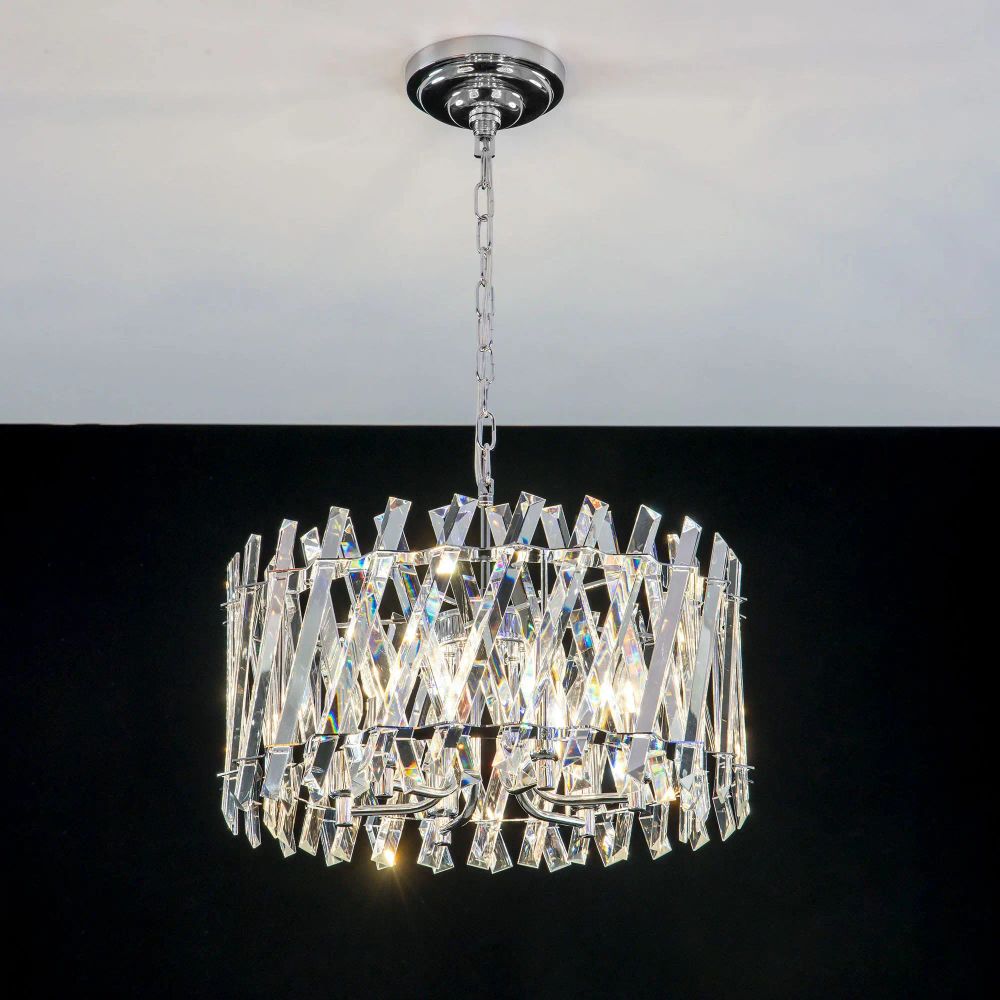 Citilux Ингвар CL334261 Люстра подвесная хрустальная Хром