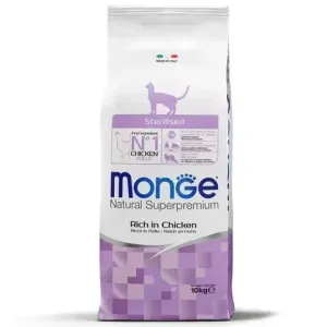 Сухой корм Monge Cat Daily Line Sterilised для стерилизованных кошек, из курицы