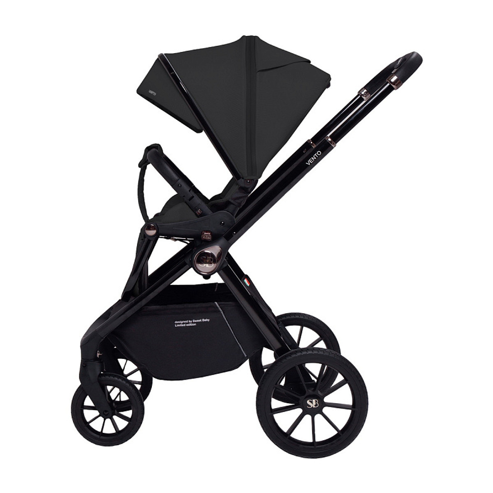 Детская коляска Sweet Baby Vento Black 2 в 1 Black