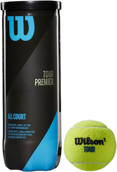 Теннисные мячи Wilson Tour Premier AC (3 мяча в банке), арт. WRT109400