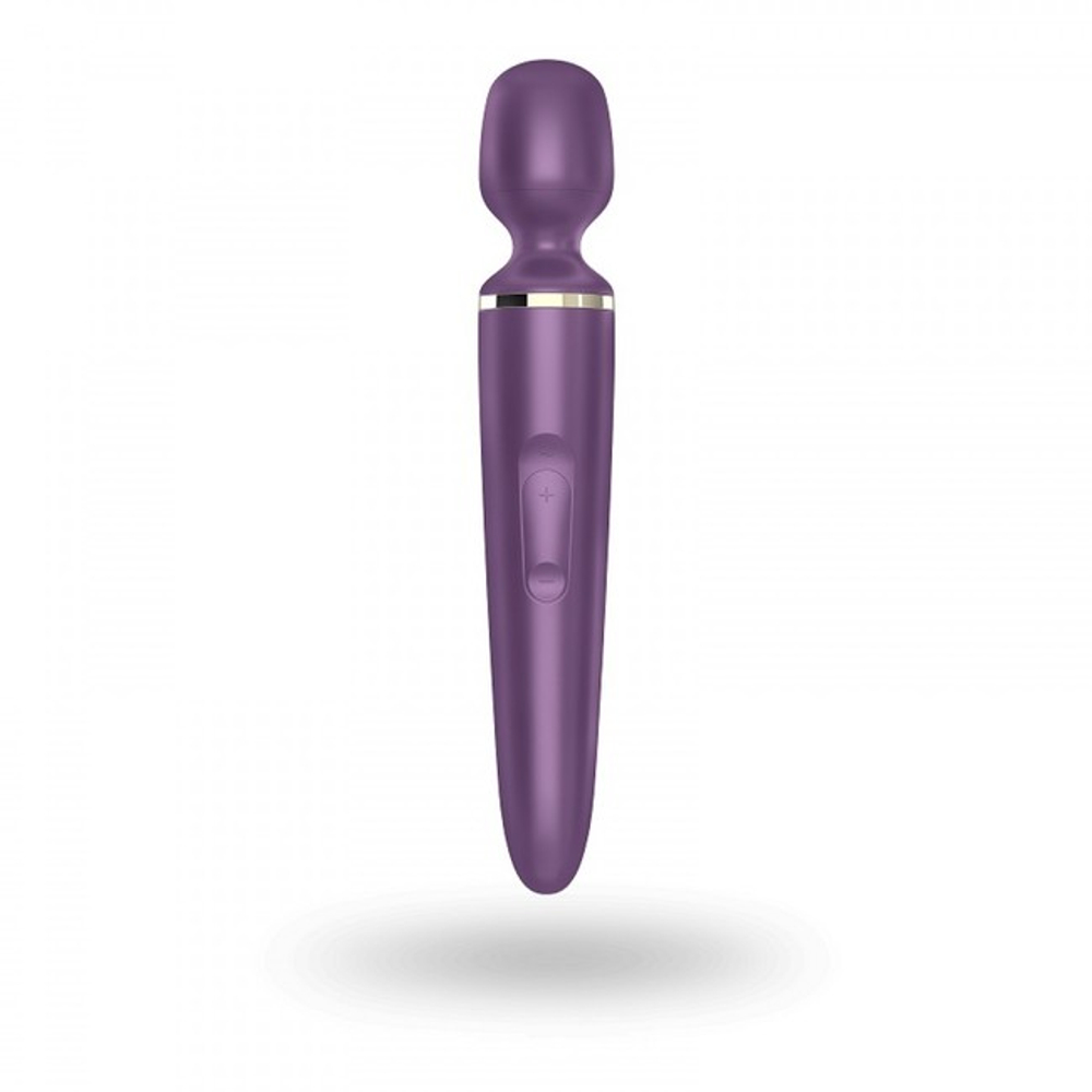 Большой перезаряжаемый вибромассажер для тела Wand-er Woman Purple XXL (10 режимов, 5 скоростей) (Цвет: фиолетовый)