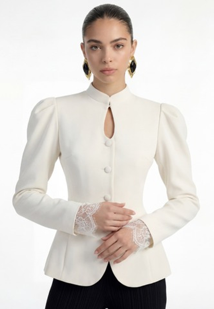 Жакет с кружевом