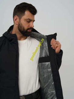 Тактическая зимняя куртка (Бушлат) с фольгой Черный