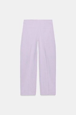 ZARA БРЮКИ-БАЛЛОНЫ ZW COLLECTION, ЦВЕТ МАЛЬВЫ