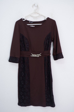 Платье New Fashion шоколадного цвета 40-42 размер, новое