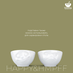 Набор подставок для яиц tassen happy & hmpff, 2 шт, белый