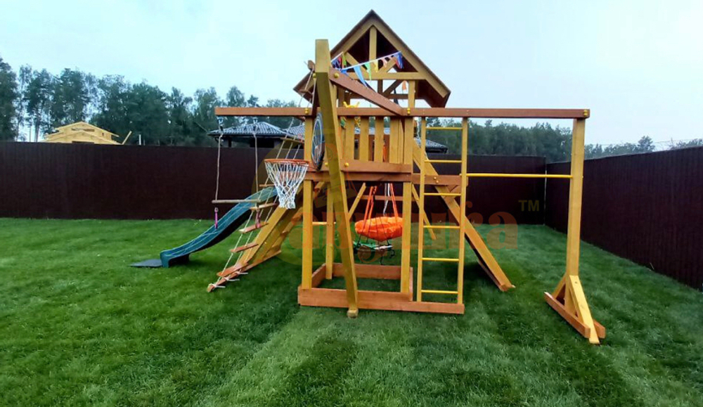 Деревянный игровой комплекс Савушка Lux - 6