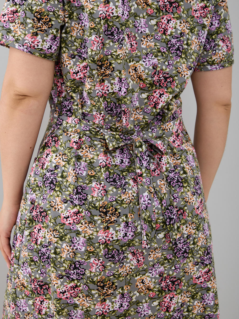 Халат Х-058/оливковый-гортензия