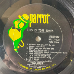 Винтажная виниловая пластинка LP Tom Jones Том Джонс, This Is Tom Jones (США 1969)