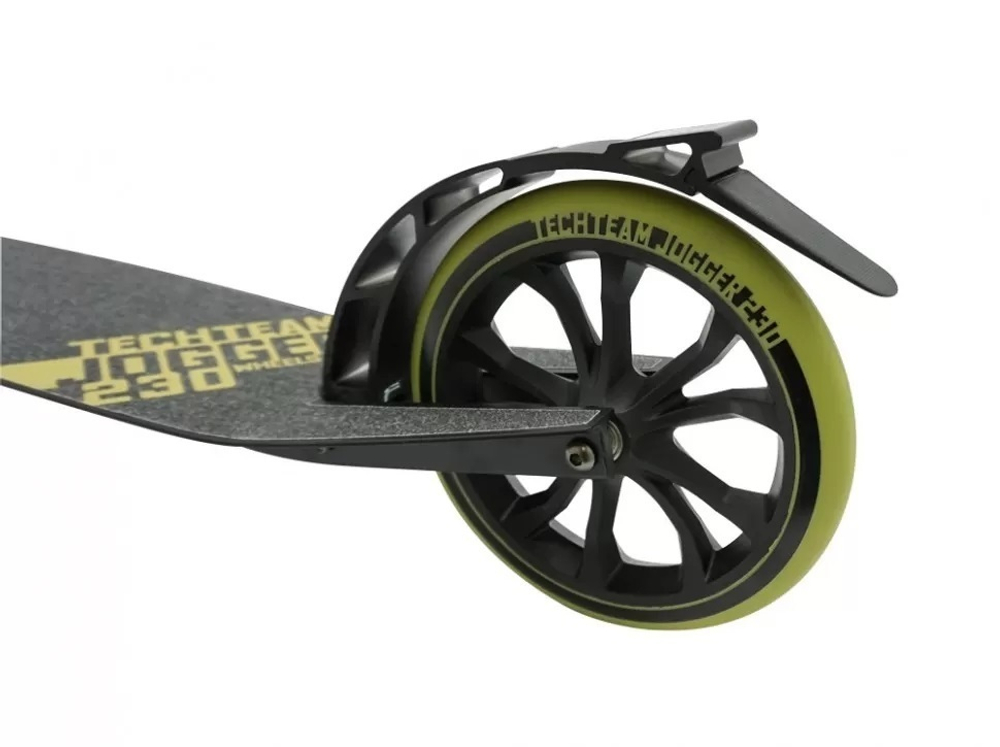 Городской самокат Tech Team Jogger 230 2021 чёрно-зелёный