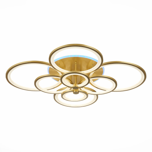 SLE200322-08 Светильник потолочный Золотистый/Белый LED 1*256W 3000-6000K LETO