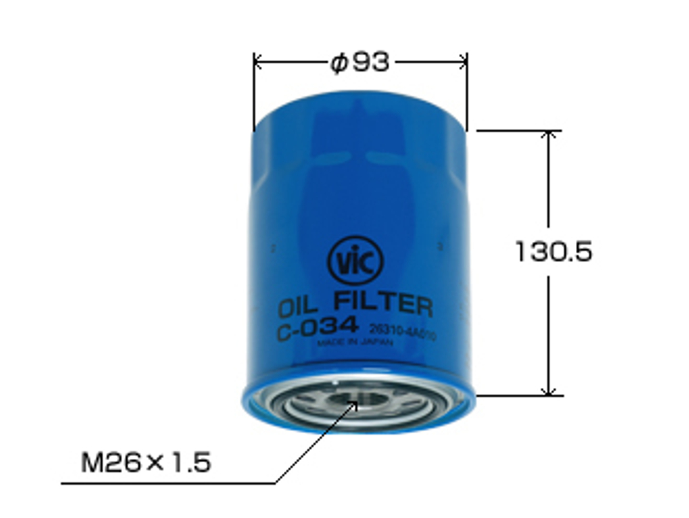 Фильтр масляный  VIC   C-034