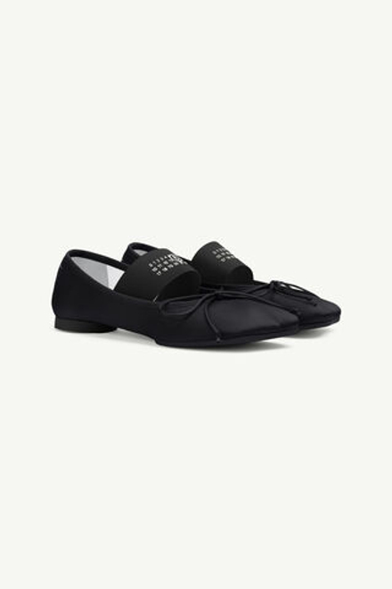 MM6 MAISON MARGIELA БАЛЕТКИ ТЕКСТИЛЬНЫЕ ANATOMIC ЧЕРНЫЕ