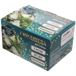 Гирлянда для улицы «Птица» 2м, 10ламп LED чёрный провод, 2 реж, IP-55, Теплый белый (солнечная батарея).