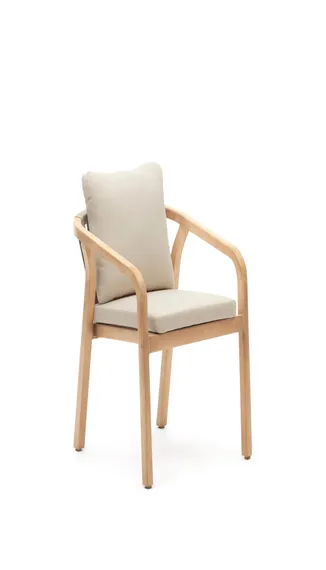 Стул Malaret, массив эвкалипта, бежевый