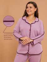 Кофта Кфн-002Х/пудра-бордо