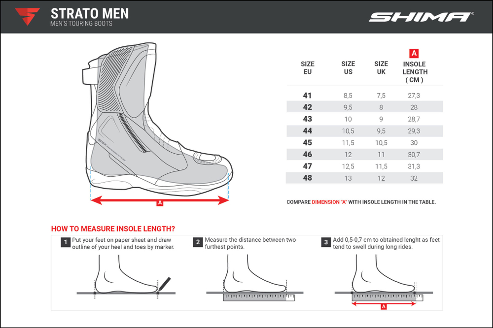 Мотоботы SHIMA STRATO MEN