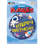 Шар BUBBLE «Happy Birthday. Космос», 56 см