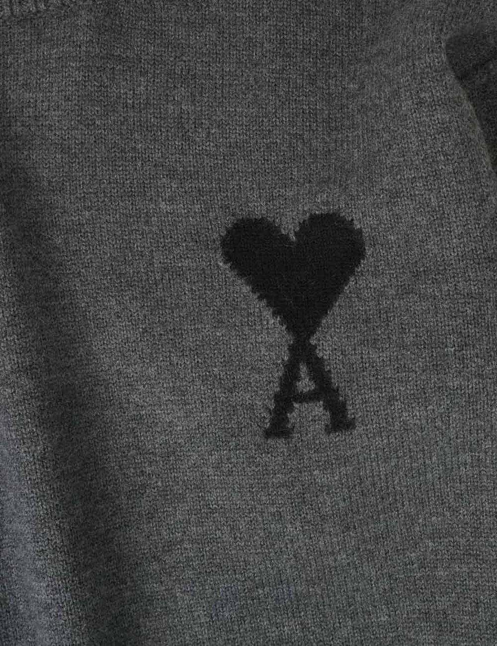 Свитер AMI PARIS Mock Neck Pullover "Grey"