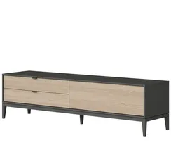 Тумба Fjord 1 дверь 2 ящика (темно-серый)