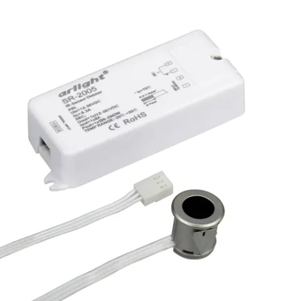 Диммер SR-2005 Silver-R (12-36V, 96-288W, IR-Sensor) (Arlight, -) 020211