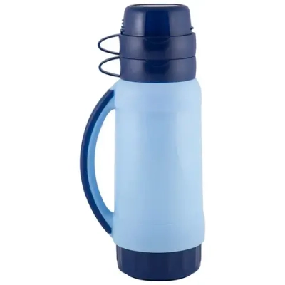 Термос в пластиковом корпусе со стеклянной колбой PRATICO, 1,0 л. (2 чашки)