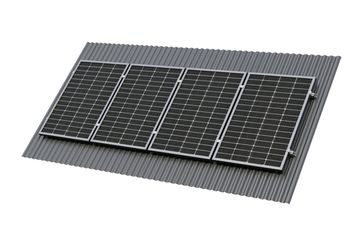 Крепёж четырёх солнечной батареи 300-600 Вт на наклонную крышу. 70 мм, фото №997277795