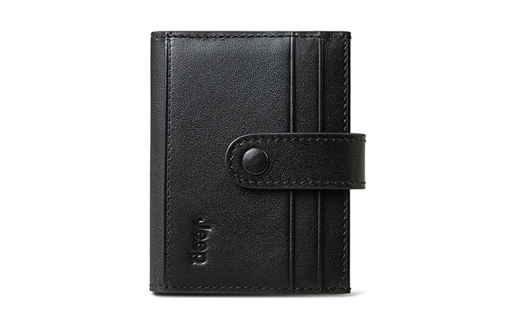 Jeep Cow Leather Wallet Regular Men"s Black