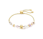 Браслет Coeur de Lion Multicolour Pastel 1 5087/30-1522 цвет розовый, белый, золотой