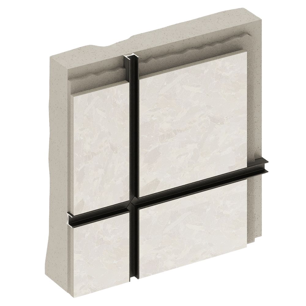 Теневой профиль разделительный анодированный черный, 3000x10x10 мм